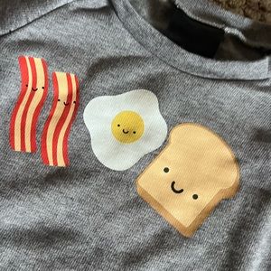 NWOT Whistle and Flute breakfast kawaii sweatshirt size 5/6